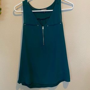 Express | dark teal work shirt